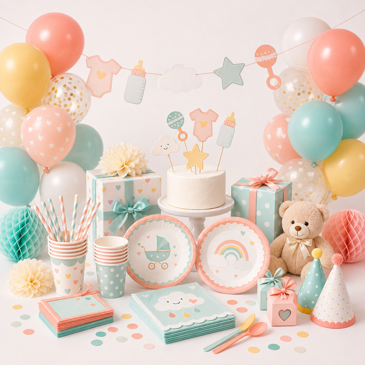 Baby shower parti malzemeleri