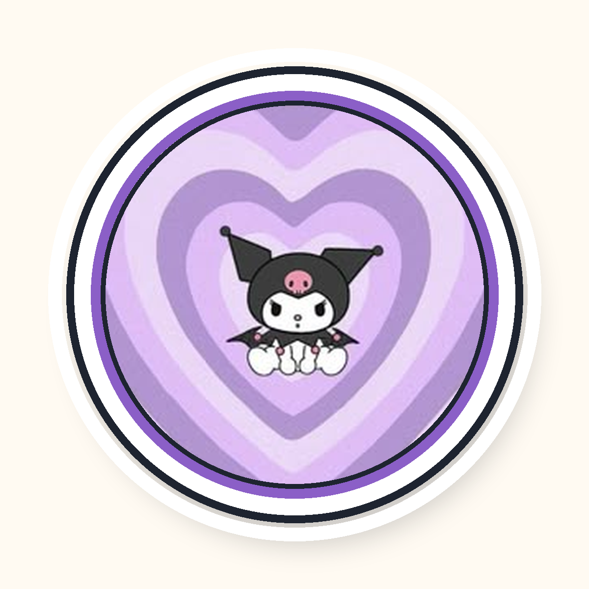 Kuromi temali parti tabagi